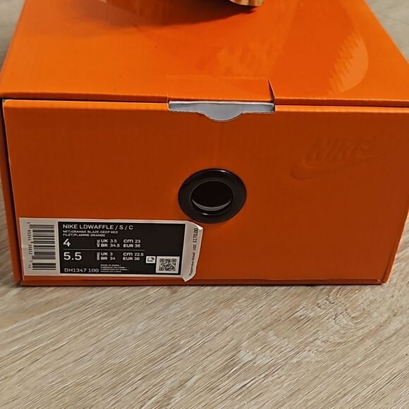 Nike LD Waffle X Clot X Sacai Net Orange Blaze 2021 DH1347-100 Mens Size 4 - Picture 7 of 8